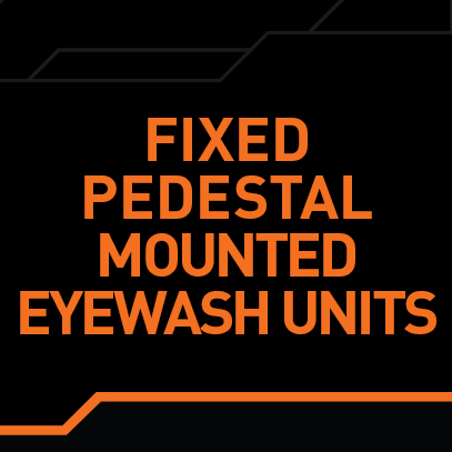 Fixed Pedestal Mounted Eye Wash Units